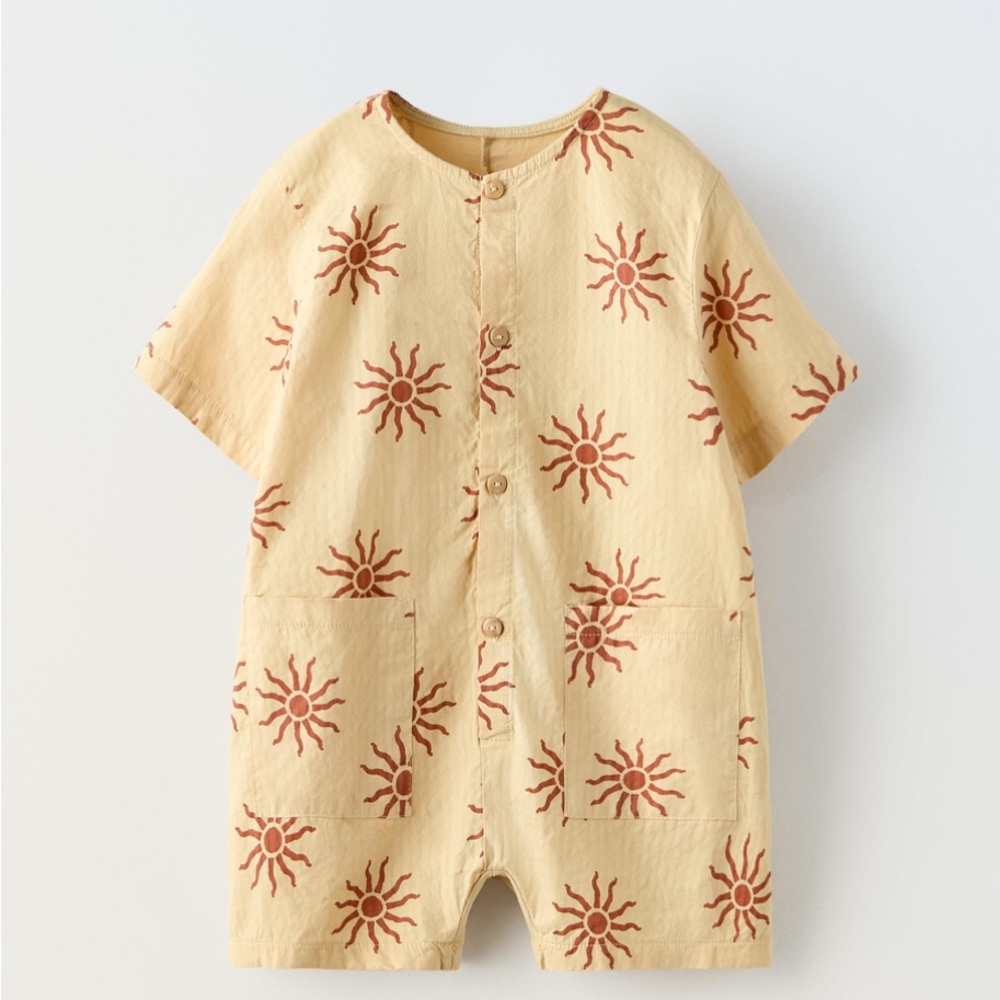 Zara Sun Patterned Baby Romper